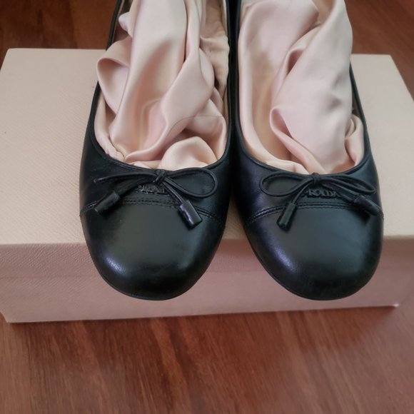 Authentic Prada Calzature Donna Ballet Shoes - Picture 4 of 8